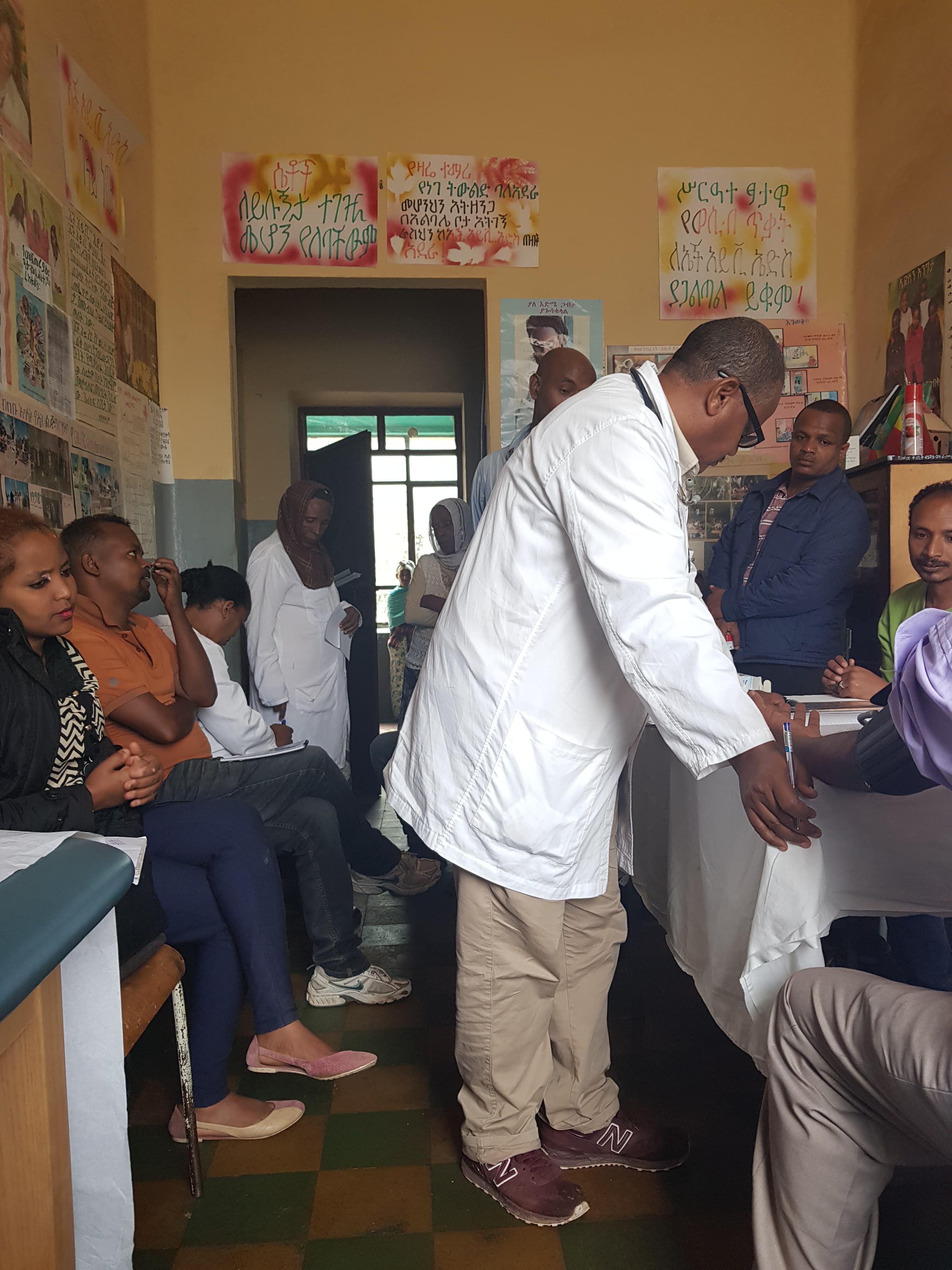 Teferi Mekonen School Clinic in action