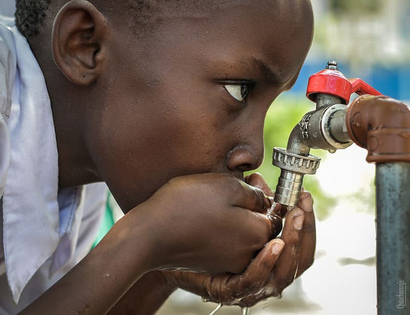 Clean water well drilling